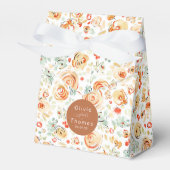 Whimsical Cute Hand Drawn Earthy Flowers Wedding Geschenkschachtel (Vorderseite)