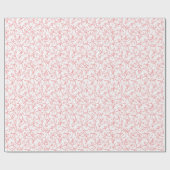 Whimsical Cute Pink Bows Pattern Girly Gift Geschenkpapier (Flach)