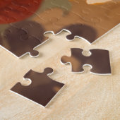 Whimsical Cute Red Fox in Autumn Forest Woodland Puzzle (Seite)