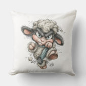 Whimsical Cute Sheep Kissen (Vorderseite)