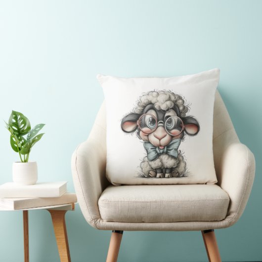 Whimsical Cute Sheep Kissen (Stuhl )