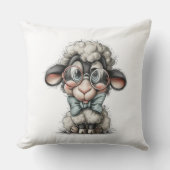Whimsical Cute Sheep Kissen (Vorderseite)