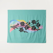 "Whimsical Daffodil Dream" Wandteppich (Vorderseite (Horizontal))