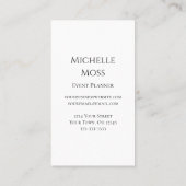 Whimsical Daisies Botanical Boho Bold Pink Visitenkarte (Rückseite)