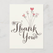 Whimsical Daisies Pink Hearts Geburtstag Vielen Da Postkarte (Vorderseite)