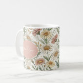 Whimsical Daisy Garden Aesthetic Custom Kaffeetasse (Vorderseite Links)