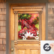 Whimsical Daisy Horsting in Field Abstrakt Art