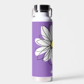 Whimsical Daisy - orchid - trendy script name Trinkflasche (Vorne)