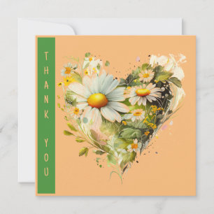 Whimsical Daisy Watercolor Floral Wreath Vielen Da