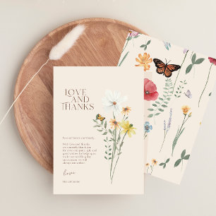 Whimsical Daisy Yellow Wildblume Liebe und danke