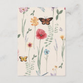 Whimsical Daisy Yellow Wildblumen Details Begleitkarte (Rückseite)