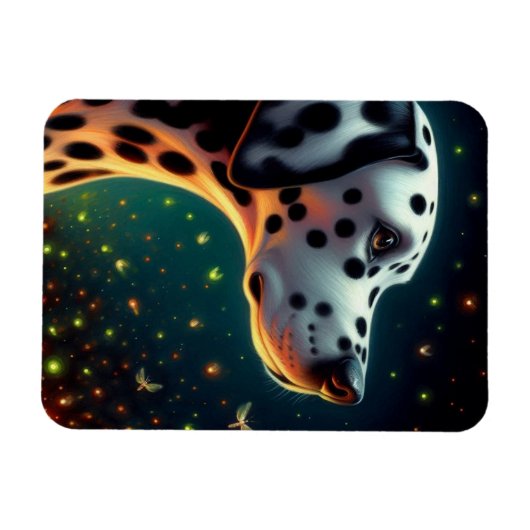 Whimsical Dalenum Dog Magnet (Horizontal)