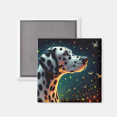 Whimsical Dalenum Dog Magnet (Vorderseite/Rückseite)