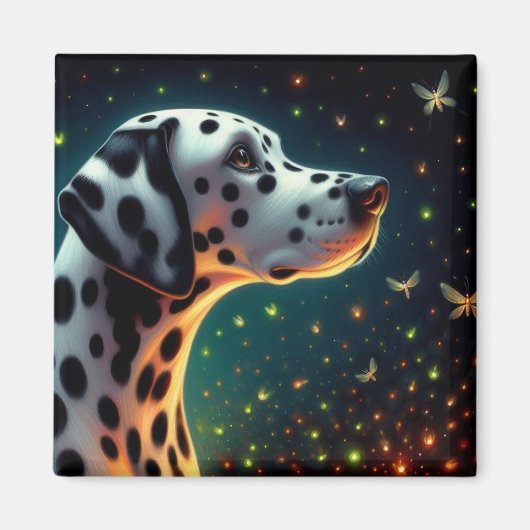 Whimsical Dalenum Dog Magnet (Vorne)