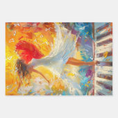 Whimsical Dancer, Skeleton Couple, Whimsical Girl Geschenkpapier Set (Vorderseite)