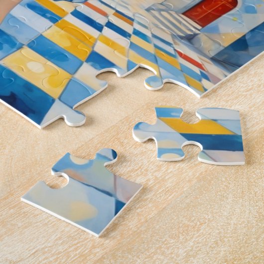 Whimsical Dancing Lady mit rotem Haar Puzzle (Seite)