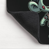 Whimsical Dancing Zombie - Halloween Untot Mousepad (Ecke)