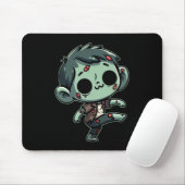 Whimsical Dancing Zombie - Halloween Untot Mousepad (Mit Mouse)