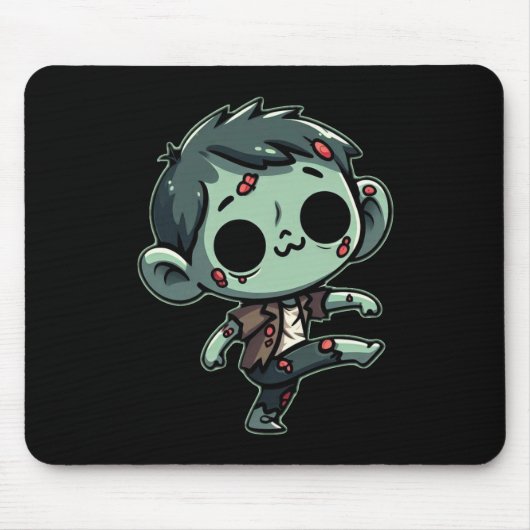 Whimsical Dancing Zombie - Halloween Untot Mousepad (Vorne)