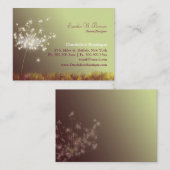 Whimsical Dandelion Beruflich Visitenkarte (Vorne/Hinten)