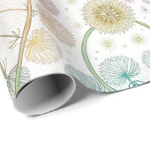 Whimsical Dandelion Breeze - Pastel Botanical Geschenkpapier (Rolleneckpunkt)
