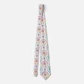 Whimsical Dandelion Breeze - Pastel Botanical Krawatte (Rückseite)