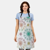 Whimsical Dandelion Breeze - Pastel Botanical Schürze (Getragen)