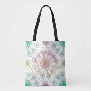 Whimsical Dandelion Breeze - Pastel Botanical Tasche