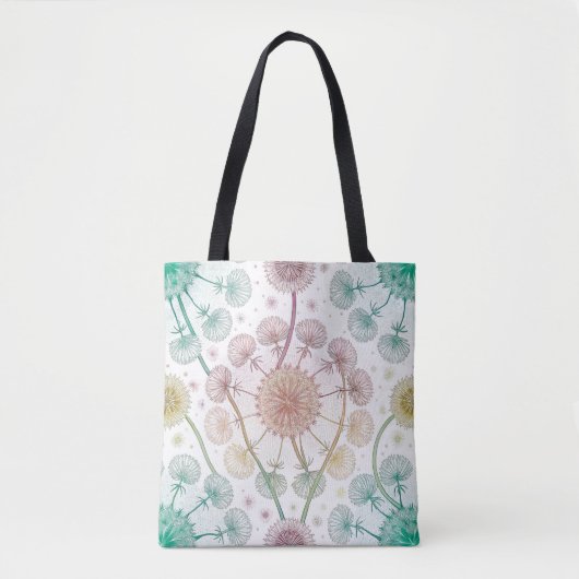 Whimsical Dandelion Breeze - Pastel Botanical Tasche (Vorderseite)