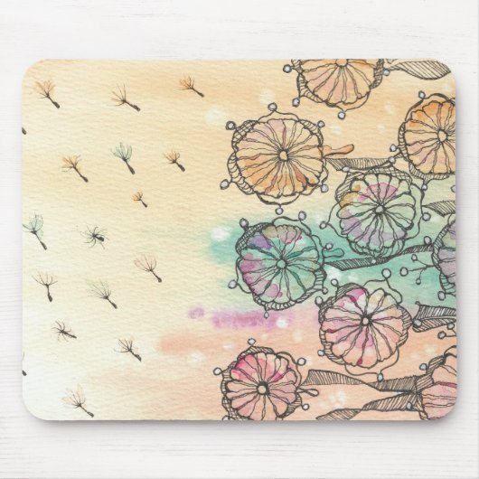 Whimsical Dandelion Meadow Mousepad (Vorne)