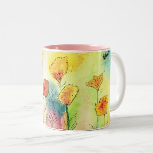 Whimsical Dandelion Tasse (VorderseiteRechts)