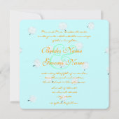 Whimsical Dandelion Wedding Einladung (Vorderseite)