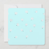 Whimsical Dandelion Wedding Einladung (Rückseite)