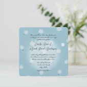 Whimsical Dandelion Wedding Einladung (Stehend Vorderseite)