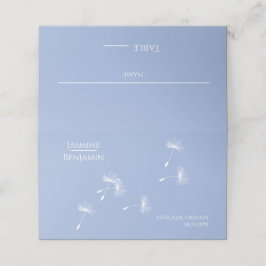 Whimsical Dandelion Wedding Place / Escort Card Platzkarte