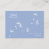Whimsical Dandelion Wedding Place / Escort Card Platzkarte (Vorderseite)