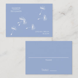 Whimsical Dandelion Wedding Place / Escort Card Platzkarte