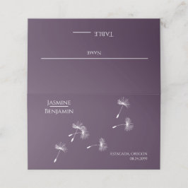 Whimsical Dandelion Wedding Place / Escort Card Platzkarte
