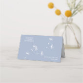 Whimsical Dandelion Wedding Place / Escort Card Platzkarte (Vorderseite)