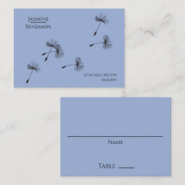 Whimsical Dandelion Wedding Place / Escort Card Platzkarte