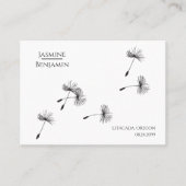 Whimsical Dandelion Wedding Place / Escort Card Platzkarte (Vorderseite)