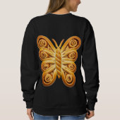 Whimsical Danish Pastry Butterfly Sweatshirt (Rückseite)