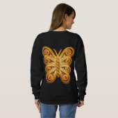 Whimsical Danish Pastry Butterfly Sweatshirt (Schwarz voll)