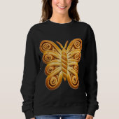 Whimsical Danish Pastry Butterfly Sweatshirt (Vorderseite)
