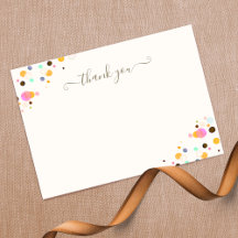 Whimsical Danke Confetti Signature Script