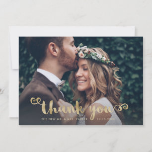 Whimsical Danke   Hochzeitsskript und Foto