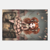 Whimsical Dark Circus Doll Geschenkpapier Set (Vorderseite 3)