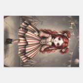 Whimsical Dark Circus Doll Geschenkpapier Set (Vorderseite 2)