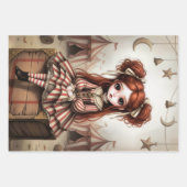Whimsical Dark Circus Doll Geschenkpapier Set (Vorderseite)