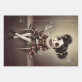 Whimsical Dark Circus Doll Geschenkpapier Set (Vorderseite)
